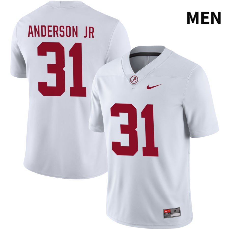 Alabama Crimson Tide Men's Will Anderson Jr #31 NIL White 2022 NCAA Authentic Stitched College Football Jersey SR16Q53KE